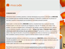 Tablet Screenshot of miscode.com